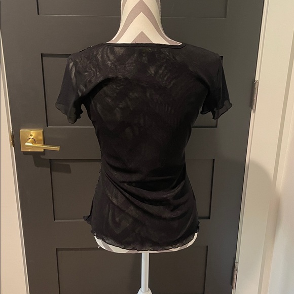 NWOT Cartise Black and Silver Sequin Women's Top - Picture 5 of 8